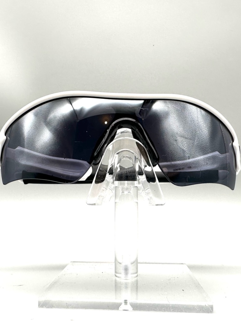 Oakley Radar Edge Sunglasses Polished White Grey Lens OO9184-07 132 Mens Sport